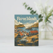 Carte Postale Îles Féroé vintage (Debout devant)