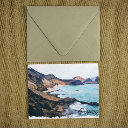 Carte Postale Îles Galapagos Équateur Vintage voyage