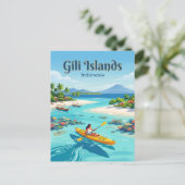 Carte Postale Îles Gili Indonésie (Debout devant)