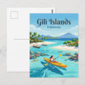Carte Postale Îles Gili Indonésie (Devant / Derrière)