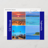 Carte Postale îles gili indonésie (Devant / Derrière)