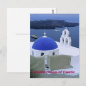 Carte postale - îles grecques (Devant / Derrière)