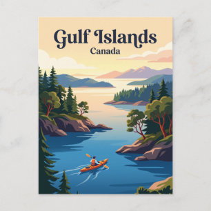 Carte Postale Îles Gulf, Colombie-Britannique, Canada