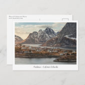 Carte Postale Iles Lofoten Norvège (Devant / Derrière)