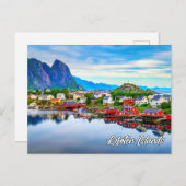 Carte Postale Îles Lofoten, Norvège (Devant / Derrière)