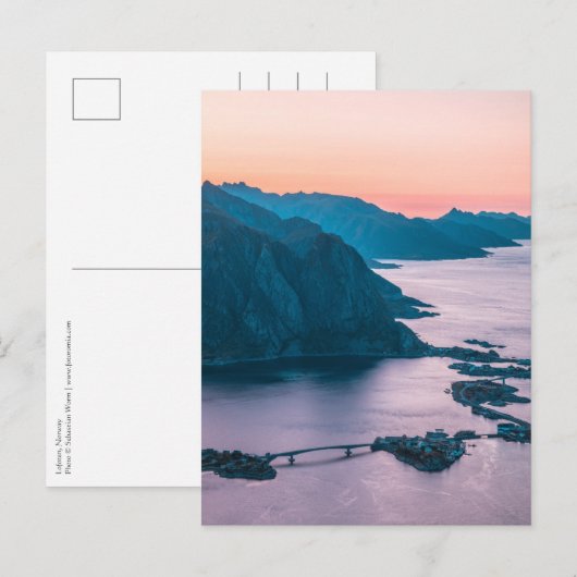 Carte Postale Iles Lofoten Norvège (Devant / Derrière)