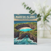 Carte Postale Îles Marietas Playa Cachée Mexique (Debout devant)