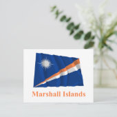 Carte Postale Îles Marshall avec le nom (Debout devant)