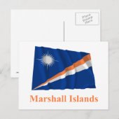 Carte Postale Îles Marshall avec le nom (Devant / Derrière)