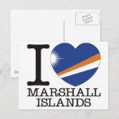 Carte Postale Îles Marshall Love v2 (Devant / Derrière)