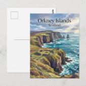 Carte Postale Îles Orcades Écosse (Devant / Derrière)