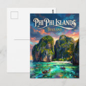 Carte Postale Îles Phi Phi Thaïlande (Devant / Derrière)