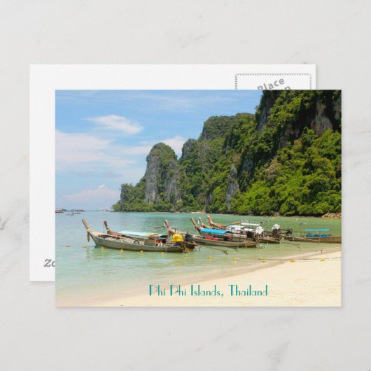 Carte Postale Iles Phi Phi, Thaïlande (Devant / Derrière)