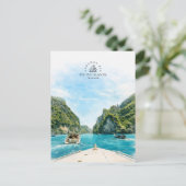 Carte Postale Îles Phi Phi, Thaïlande | Souvenir aquarelle (Debout devant)