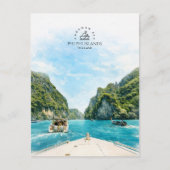 Carte Postale Îles Phi Phi, Thaïlande | Souvenir aquarelle (Devant)