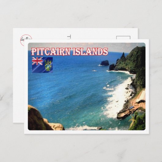 Carte Postale Îles Pitcairn - Pitcairnland - (Devant / Derrière)