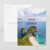 Carte postale Îles Raja Ampat, Indonésie (Devant / Derrière)