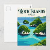 Carte Postale Îles Rocheuses Palaos (Devant / Derrière)
