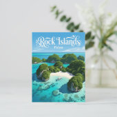 Carte Postale Îles Rocheuses Palaos (Debout devant)