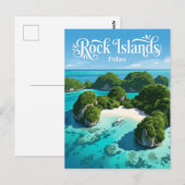 Carte Postale Îles Rocheuses Palaos (Devant / Derrière)