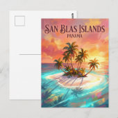 Carte Postale Îles San Blas Panama (Devant / Derrière)