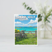 Carte Postale Îles Scilly Angleterre Cornouailles Voyage (Debout devant)