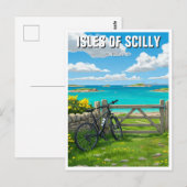 Carte Postale Îles Scilly Angleterre Cornouailles Voyage (Devant / Derrière)