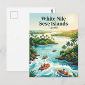 Carte Postale Îles Sese du Nil Blanc Ouganda (Devant / Derrière)