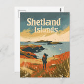 Carte Postale Îles Shetland Écosse (Devant / Derrière)
