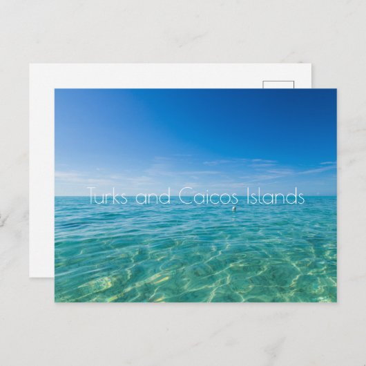Carte Postale Îles Turques et Caïques (Devant / Derrière)