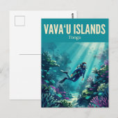 Carte Postale Îles Vavaʻu Tonga (Devant / Derrière)