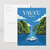 Carte Postale Îles Vava'u Tonga (Devant / Derrière)