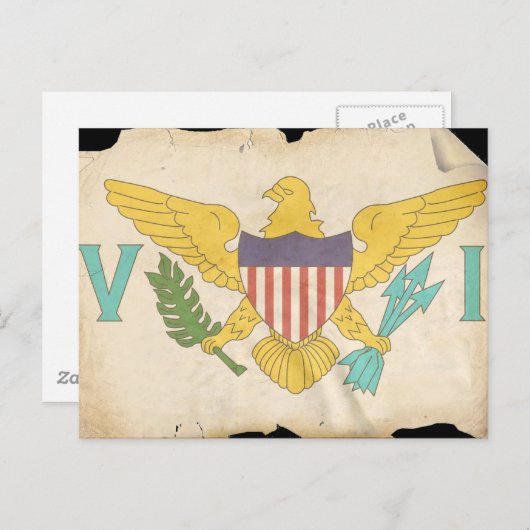 CARTE POSTALE ÎLES VIERGES AMÉRICAINES (Devant / Derrière)