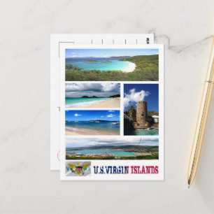 Carte Postale Îles Vierges américaines - Mosaïque -