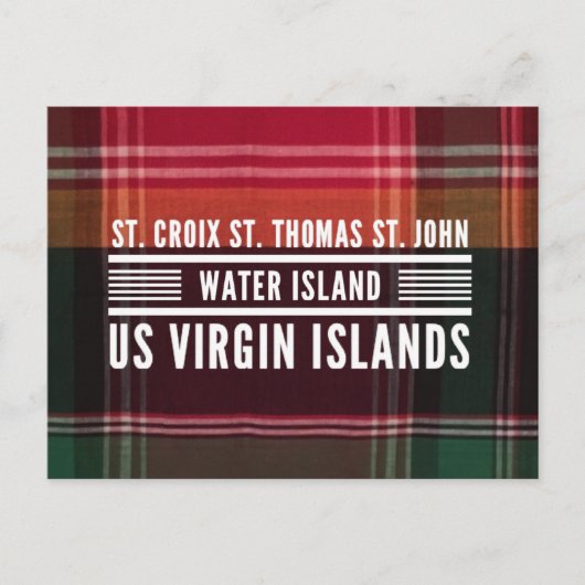 Carte Postale Îles Vierges américaines USVI Madras Caraïbes (Devant)