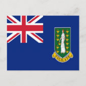Carte Postale Îles Vierges britanniques - Drapeau - (Devant)