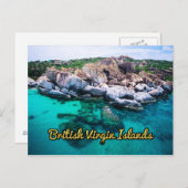 Carte Postale Îles Vierges britanniques Les bains (Devant / Derrière)