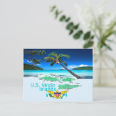 CARTE POSTALE ÎLES VIRGIN (Debout devant)