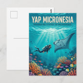 Carte Postale Îles Yap, États fédérés de Micronésie (Devant / Derrière)