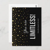 Carte postale illimitée (noir) (Devant / Derrière)