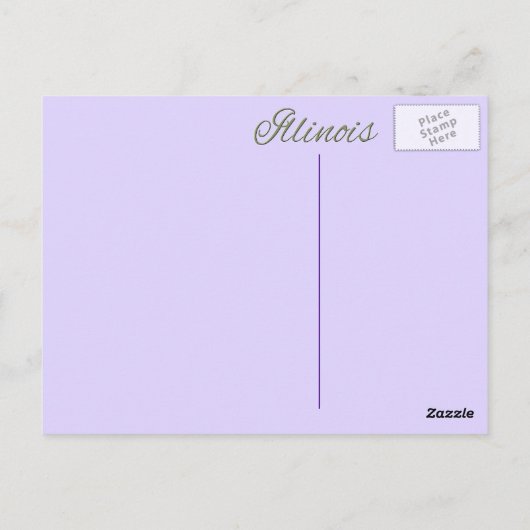 Carte postale - ILLINOIS (Dos)