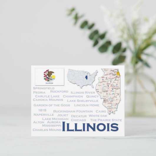 Carte postale "Illinois" (Debout devant)