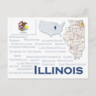 Carte postale "Illinois"