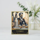 Carte Postale Illinois | Art déco (Debout devant)