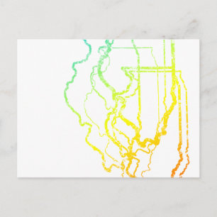 Carte Postale illinois chill blur