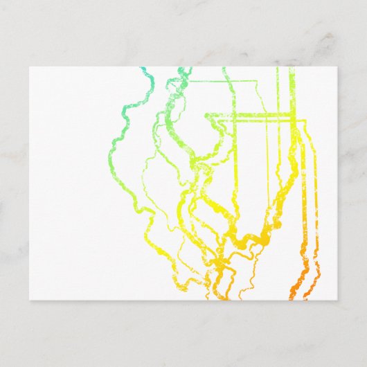 Carte Postale illinois chill blur (Devant)