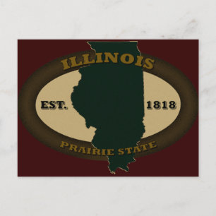 Carte Postale Illinois Est. 1818