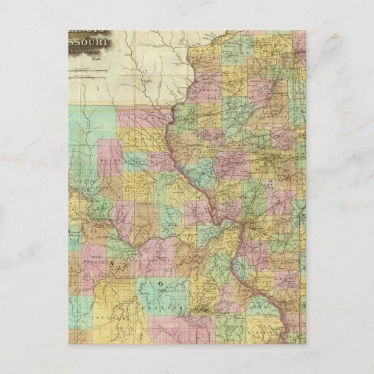 Carte Postale Illinois Et Missouri (Devant)