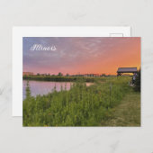 Carte postale Illinois Field (Devant / Derrière)