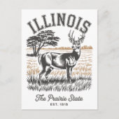 Carte Postale Illinois L'Est De L'État Des Prairies. 1818 Deer T (Devant)